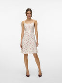 Φόρεμα μίνι με φράουλες Vero Moda 10324640 - Λευκό - thefashionproject.gr - VERO MODA