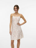 Φόρεμα μίνι με φράουλες Vero Moda 10324640 - Λευκό - thefashionproject.gr - VERO MODA