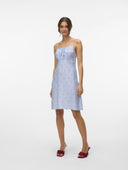 Φόρεμα μίνι ριγέ Vero Moda 10324640 - Γαλάζιο - thefashionproject.gr - VERO MODA