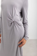 Φόρεμα μίντι basic Pieces 17151341 - Γκρι - thefashionproject.gr - PIECES
