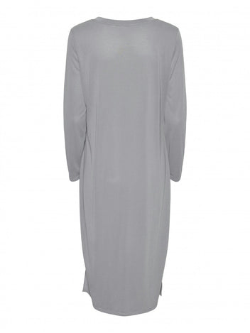 Φόρεμα μίντι basic Pieces 17151341 - Γκρι - thefashionproject.gr - PIECES