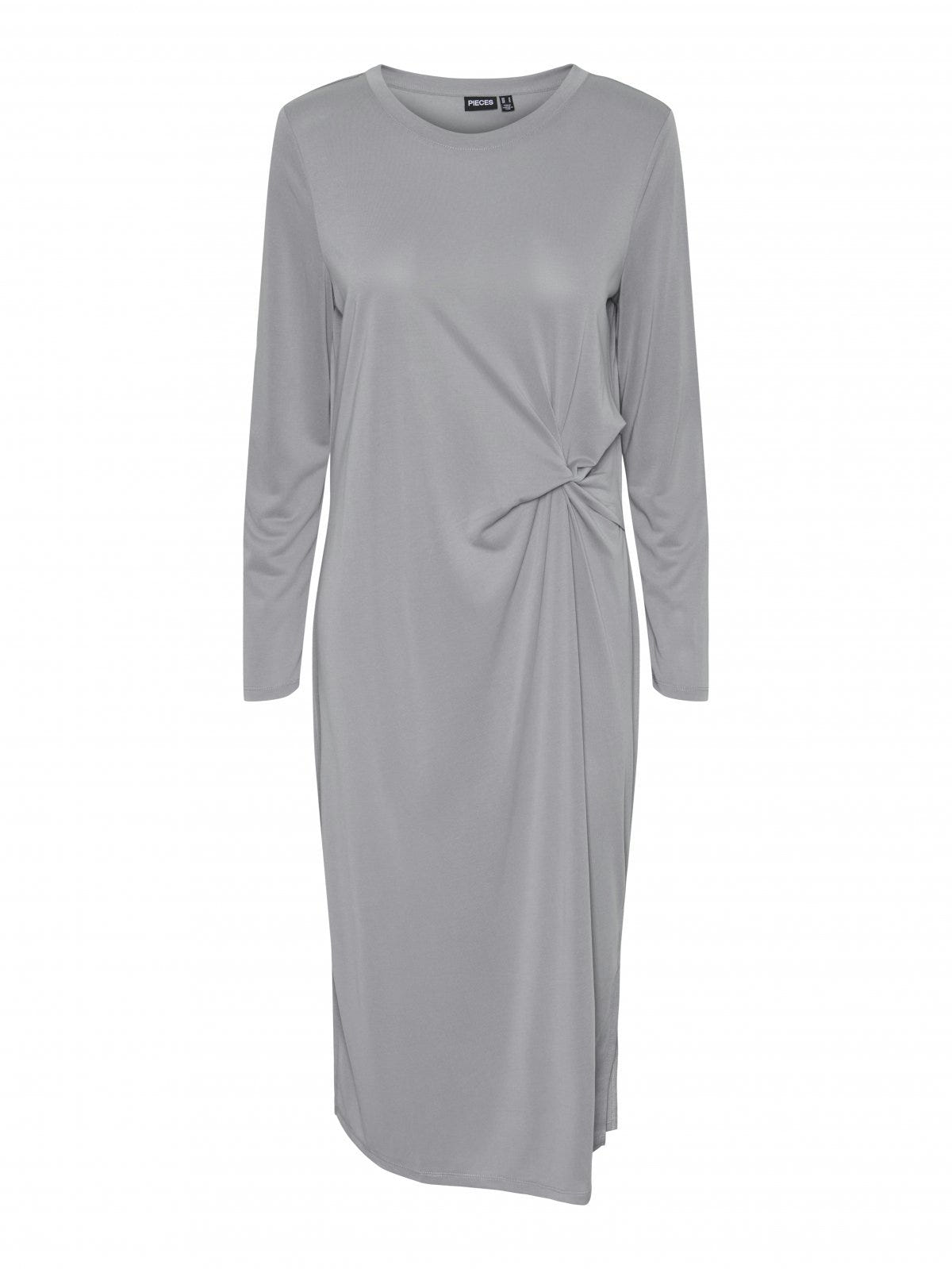Φόρεμα μίντι basic Pieces 17151341 - Γκρι - thefashionproject.gr - PIECES