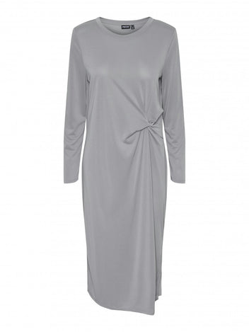 Φόρεμα μίντι basic Pieces 17151341 - Γκρι - thefashionproject.gr - PIECES