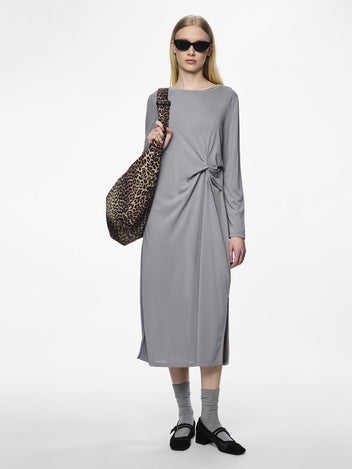 Φόρεμα μίντι basic Pieces 17151341 - Γκρι - thefashionproject.gr - PIECES