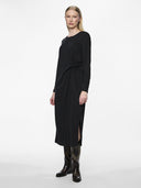 Φόρεμα μίντι basic Pieces 17151341 - Μαύρο - thefashionproject.gr - PIECES