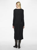 Φόρεμα μίντι basic Pieces 17151341 - Μαύρο - thefashionproject.gr - PIECES