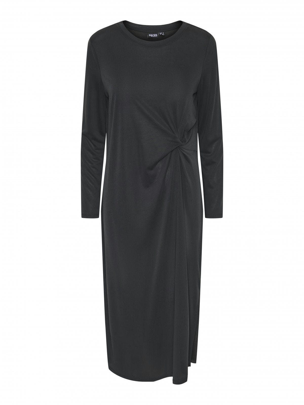 Φόρεμα μίντι basic Pieces 17151341 - Μαύρο - thefashionproject.gr - PIECES