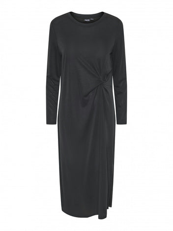 Φόρεμα μίντι basic Pieces 17151341 - Μαύρο - thefashionproject.gr - PIECES