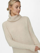 Φόρεμα πλεκτό ζιβάγκο Only 15140166 - Μπεζ - thefashionproject.gr - ONLY