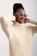 Φόρεμα πλεκτό ζιβάγκο Only 15140166 - Μπεζ - thefashionproject.gr - ONLY