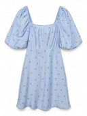 Φόρεμα ριγέ με κεράσια Vero Moda 10324644 - Γαλάζιο - thefashionproject.gr - VERO MODA
