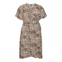 Φόρεμα wrap με print plus size Vero Moda Curve 10307497 - Leopard - thefashionproject.gr - VERO MODA CURVE