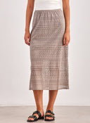 Φούστα κιπούρ Vero Moda 10309300 - Τάουπε - thefashionproject.gr - VERO MODA