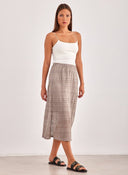 Φούστα κιπούρ Vero Moda 10309300 - Τάουπε - thefashionproject.gr - VERO MODA