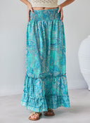 Φούστα μάξι με boho λαχούρια - Οινοπνευματί - thefashionproject.gr - The Fashion Project