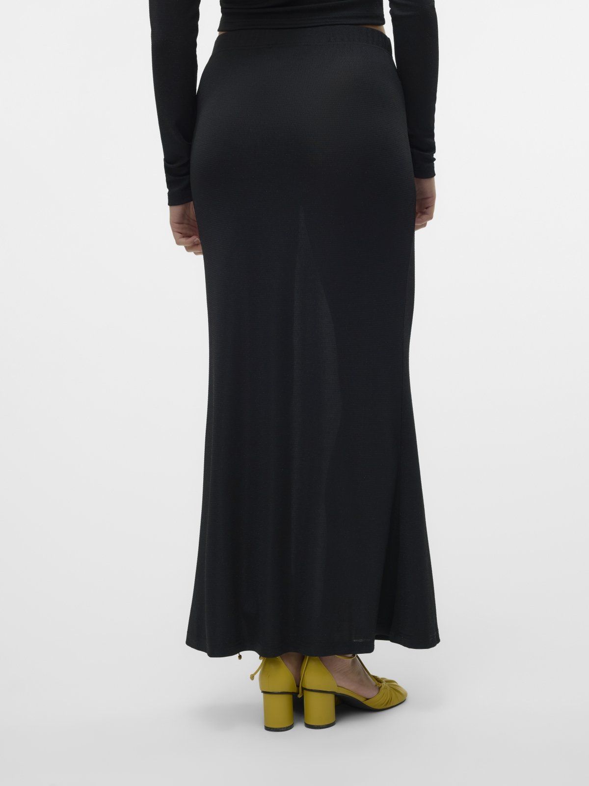 Φούστα μάξι με glitter ύφασμα Vero Moda 10316739 - Μαύρο - thefashionproject.gr - VERO MODA