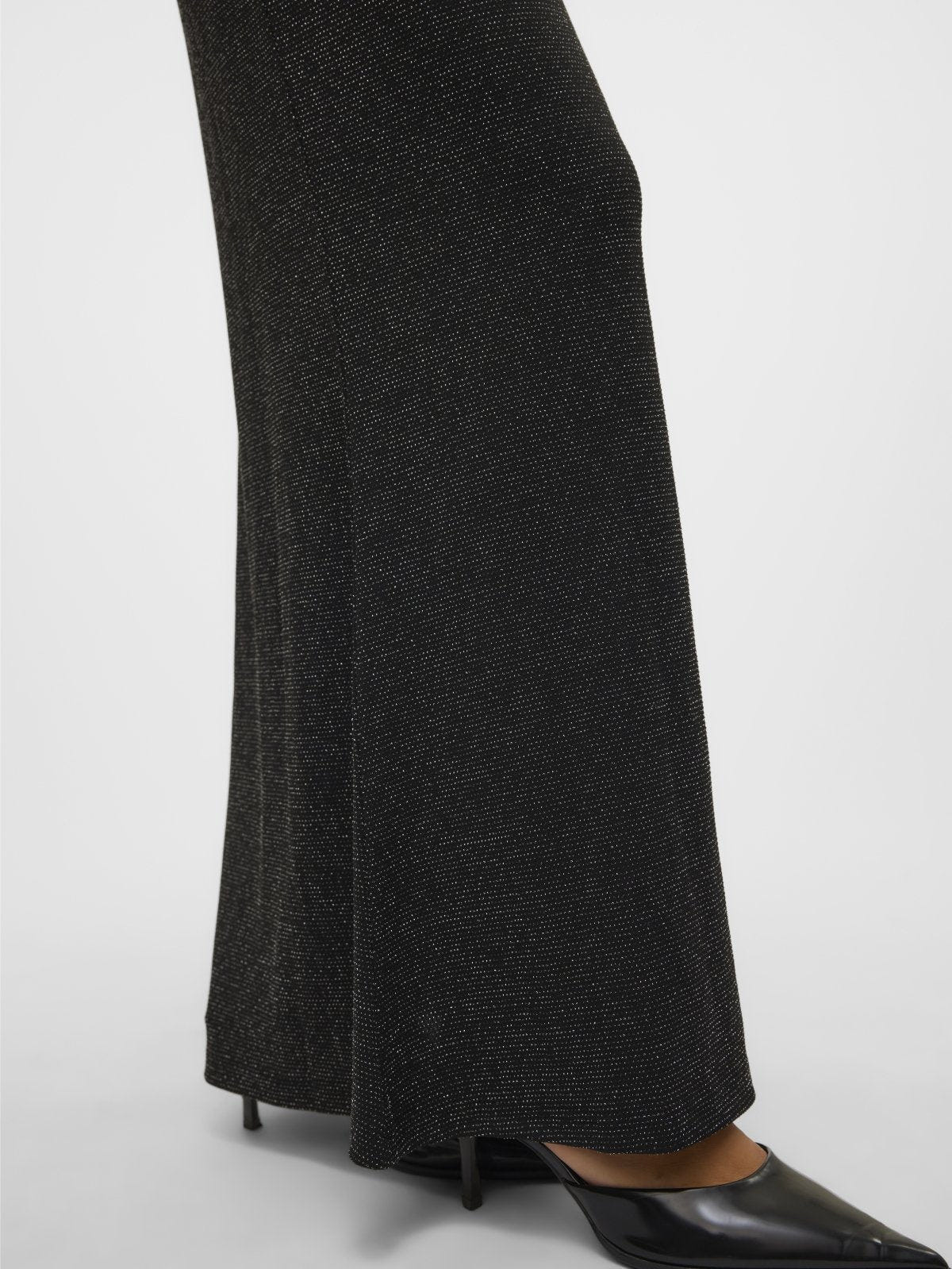 Φούστα μάξι με glitter ύφασμα Vero Moda 10316739 - Μαύρο/Ασημί - thefashionproject.gr - VERO MODA