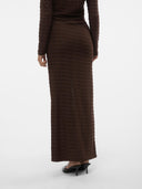 Φούστα μάξι με σούρα στο πλάι Vero Moda 10309750 - Καφέ - thefashionproject.gr - VERO MODA