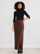Φούστα μάξι με σούρα στο πλάι Vero Moda 10309750 - Καφέ - thefashionproject.gr - VERO MODA