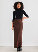 Φούστα μάξι με σούρα στο πλάι Vero Moda 10309750 - Καφέ - thefashionproject.gr - VERO MODA