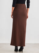 Φούστα μάξι με σούρα στο πλάι Vero Moda 10309750 - Καφέ - thefashionproject.gr - VERO MODA