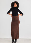Φούστα μάξι με σούρα στο πλάι Vero Moda 10309750 - Καφέ - thefashionproject.gr - VERO MODA