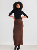 Φούστα μάξι με σούρα στο πλάι Vero Moda 10309750 - Καφέ - thefashionproject.gr - VERO MODA