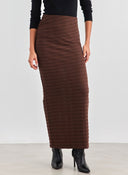Φούστα μάξι με σούρα στο πλάι Vero Moda 10309750 - Καφέ - thefashionproject.gr - VERO MODA