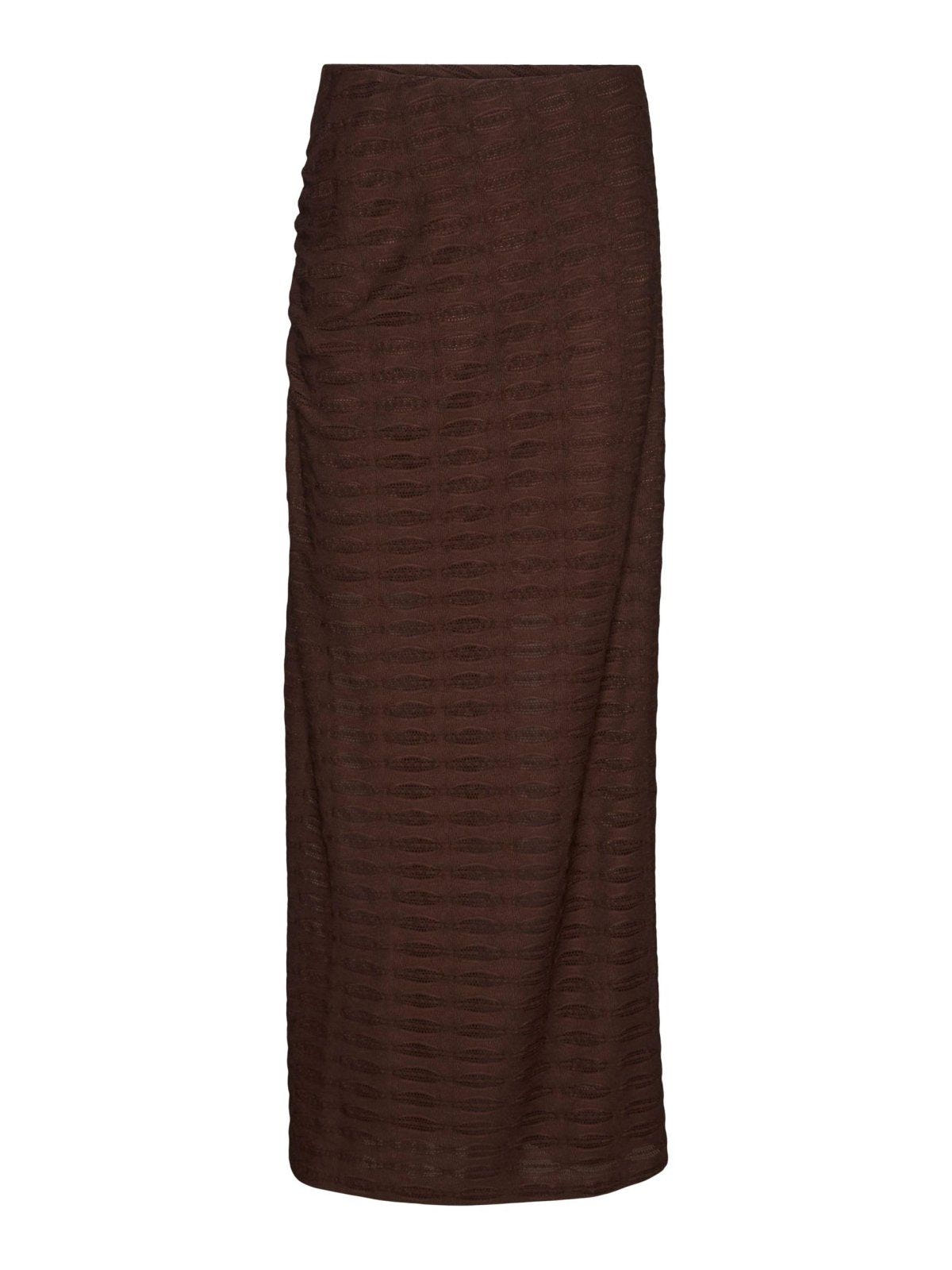 Φούστα μάξι με σούρα στο πλάι Vero Moda 10309750 - Καφέ - thefashionproject.gr - VERO MODA