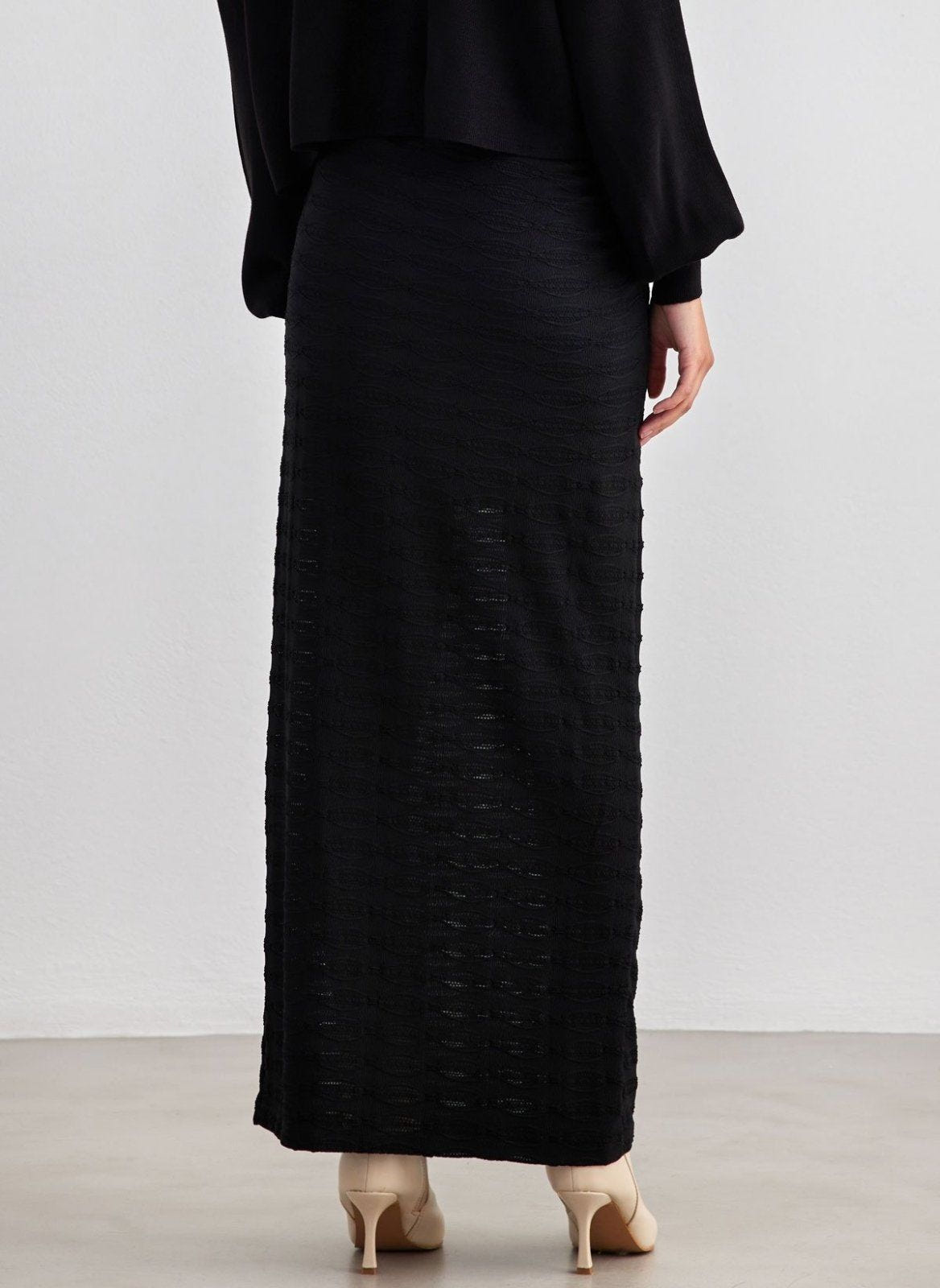 Φούστα μάξι με σούρα στο πλάι Vero Moda 10309750 - Μαύρο - thefashionproject.gr - VERO MODA
