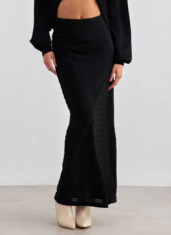 Φούστα μάξι με σούρα στο πλάι Vero Moda 10309750 - Μαύρο - thefashionproject.gr - VERO MODA