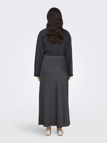 Φούστα μάξι σατέν ONLY 15333343 - Ανθρακί - thefashionproject.gr - ONLY