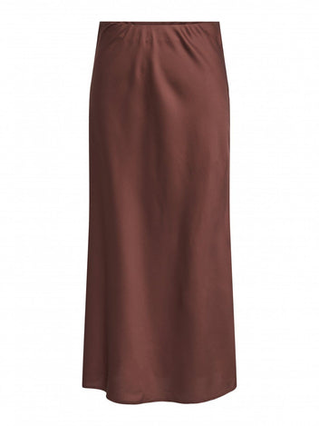 Φούστα μάξι σατέν ONLY 15333343 - Καφέ - thefashionproject.gr - ONLY