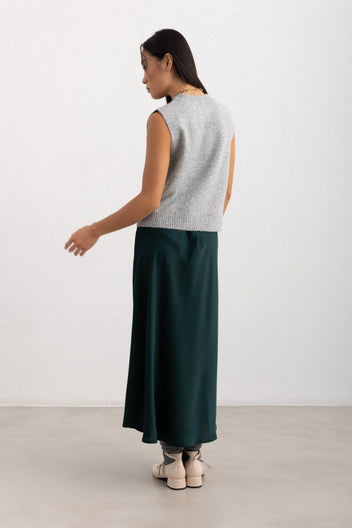 Φούστα μάξι σατέν ONLY 15333343 - Κυπαρισσί - thefashionproject.gr - ONLY