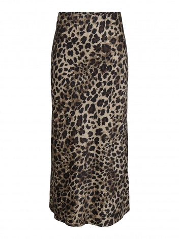 Φούστα μάξι σατέν ONLY 15333343 - Leopard - thefashionproject.gr - ONLY
