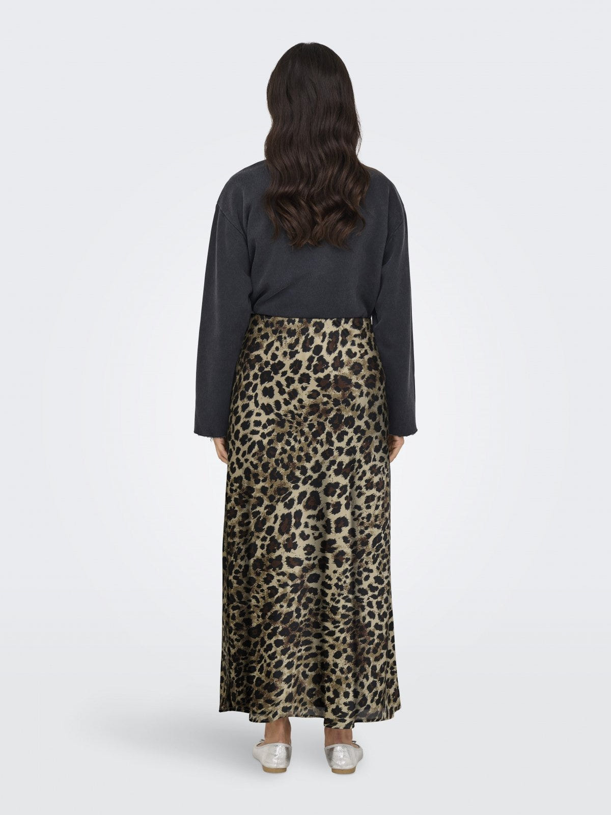Φούστα μάξι σατέν ONLY 15333343 - Leopard - thefashionproject.gr - ONLY