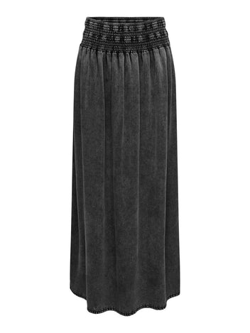 Φούστα με denim όψη και μπάσκα ONLY 15320036 - Ανθρακί - thefashionproject.gr - ONLY