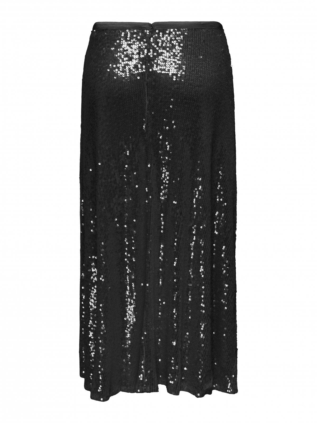 Φούστα με παγιέτες ONLY 15332682 - Μαύρο - thefashionproject.gr - ONLY