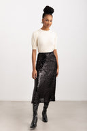 Φούστα με παγιέτες ONLY 15332682 - Μαύρο - thefashionproject.gr - ONLY