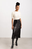 Φούστα με παγιέτες ONLY 15332682 - Μαύρο - thefashionproject.gr - ONLY