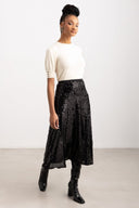 Φούστα με παγιέτες ONLY 15332682 - Μαύρο - thefashionproject.gr - ONLY