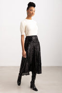 Φούστα με παγιέτες ONLY 15332682 - Μαύρο - thefashionproject.gr - ONLY