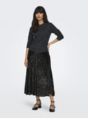 Φούστα με παγιέτες ONLY 15332682 - Μαύρο - thefashionproject.gr - ONLY