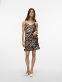 Φούστα με print και βολάν Vero Moda 10324126 - Leopard - thefashionproject.gr - VERO MODA