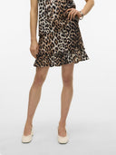 Φούστα με print και βολάν Vero Moda 10324126 - Leopard - thefashionproject.gr - VERO MODA