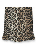 Φούστα με print και βολάν Vero Moda 10324126 - Leopard - thefashionproject.gr - VERO MODA