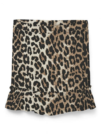 Φούστα με print και βολάν Vero Moda 10324126 - Leopard - thefashionproject.gr - VERO MODA