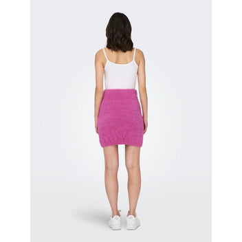 Φούστα μίνι με πλέξη ONLY 15306720 - Φούξια - thefashionproject.gr - ONLY
