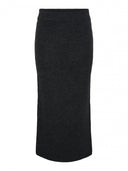 Φούστα πλεκτή με άνοιγμα PIECES 17149631 - Ανθρακί - thefashionproject.gr - PIECES