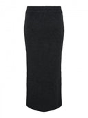 Φούστα πλεκτή με άνοιγμα PIECES 17149631 - Ανθρακί - thefashionproject.gr - PIECES